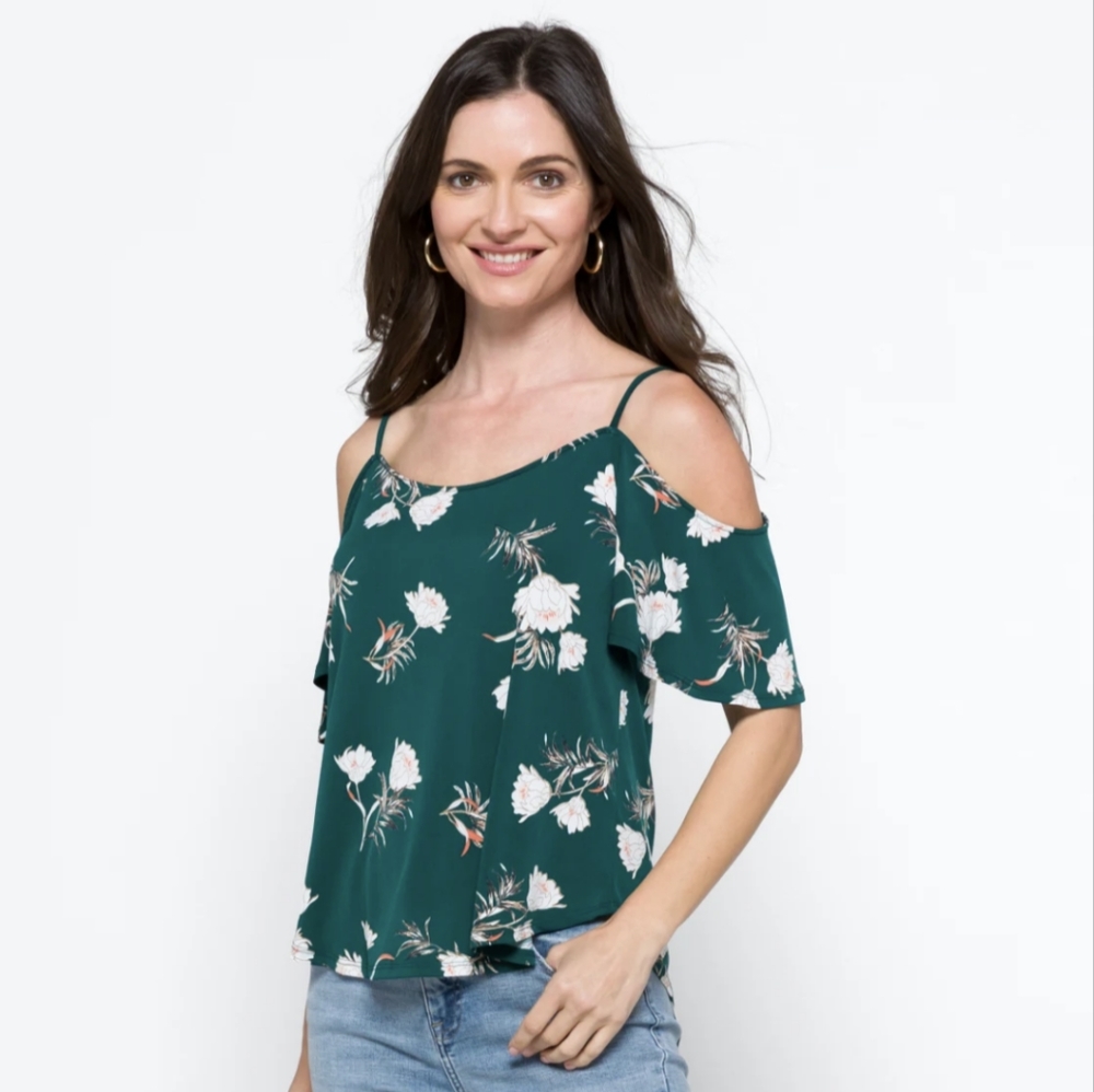 Valette Back Detail Cold Shoulder Knit Top